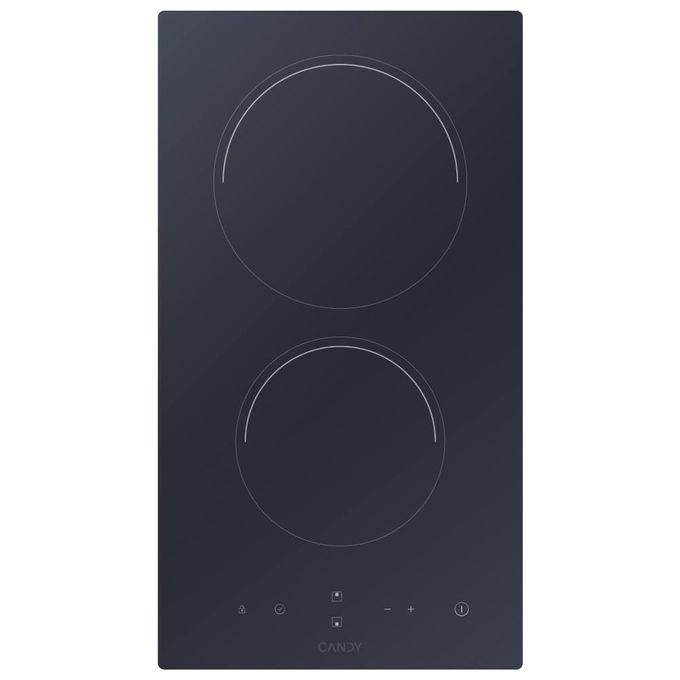 Image of [ComeNuovo] candy CDH30 Piano Cottura Elettrico in Vetroceramica 2 Zone Touch Control 30 cm Nero