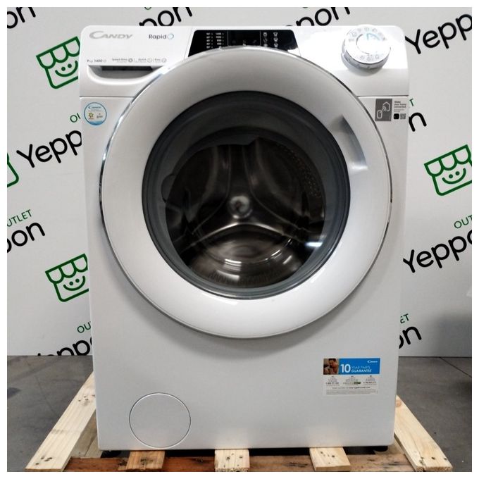 Image of [ComeNuovo] Candy RapidO' RO1496DWMCT-1-S Lavatrice a carica frontale 9Kg classe A 1400 giri 16 programmi controllo remoto bianco 60x53x85