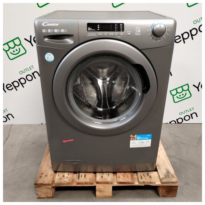 [ComeNuovo] Candy Smart CS1292DWRR4-1-S Lavatrice a carica frontale 9 kg 1200 giri Classe B 16 programmi Tecnologia NFC 60X53X85 antracite