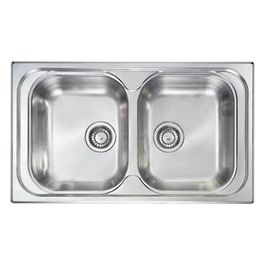 Lavello IX Atlantic 3'' 86X50 2 Vasche per Elettrodomestici Grandi Outlet