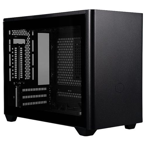 [ComeNuovo] Cooler Master MasterBox NR200P Mini Computer Case ITX - Pannello Laterale in Vetro Temperato, Opzioni di Raffreddamento Superiori, Display GPU Verticale, Accessibilità 360 Gradi Senza Attrezzi - Nero