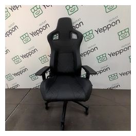 [ComeNuovo] T1 Race, Sedia da gioco da corsa in ecopelle, facile da montare, girevole ergonomica, altezza regolabile e braccioli 4D, supporto lombare, comoda con poltrona reclinabile, Nero