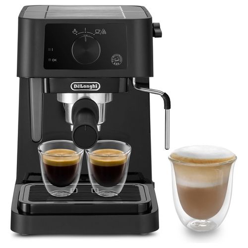 [ComeNuovo] DeLonghi EC235.BK Stilosa Macchina da Caffe' a Pompa Potenza 1100 W Capacita' 1 Litro Montalatte per Cappuccini Nero