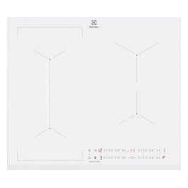 [ComeNuovo] EIL63443BW Serie 600 Bridge Piano Cottura a Induzione in Vetroceramica 4 Zone Comandi Slider Touch 60 cm Bianco