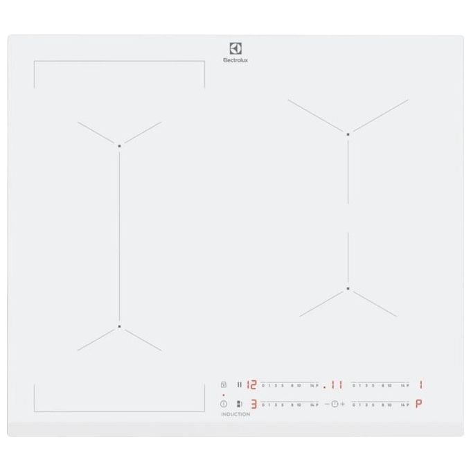 Image of [ComeNuovo] Electrolux EIL63443BW Serie 600 Bridge Piano Cottura a Induzione in Vetroceramica 4 Zone Comandi Slider Touch 60 cm Bianco