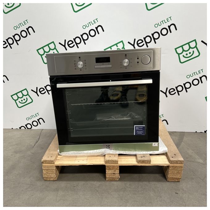 Image of [ComeNuovo] Electrolux EOC3S40X Forno Elettrico Multifunzione da Incasso Vapore SteamCrisp 8 Funzioni Classe energetica A Funzione Pizza 60 cm Inox Antimpronta