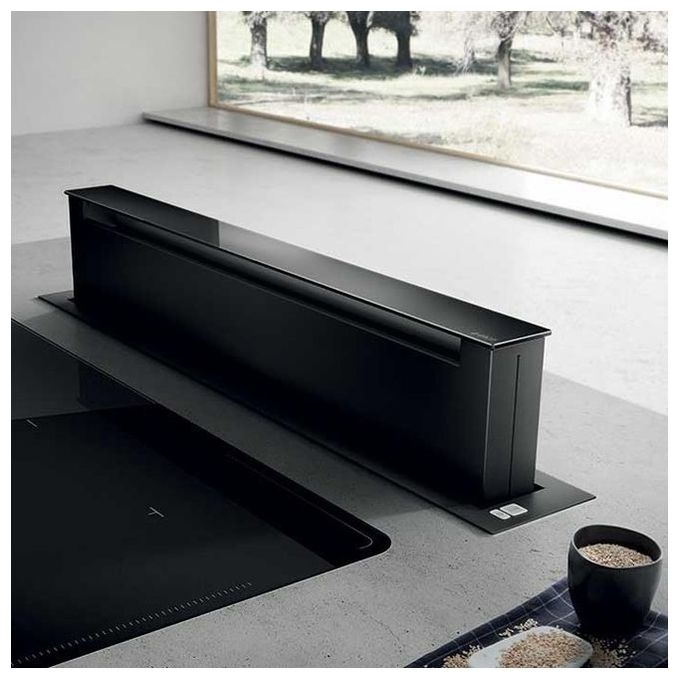 Image of [ComeNuovo] Elica PANDORA GME BL-A-90 Cappa Aspirante Down Draft Motore Esterno 90 cm Nero PRF0120981 (MOTORE DA ACQUISTARE SEPARATAMENTE)