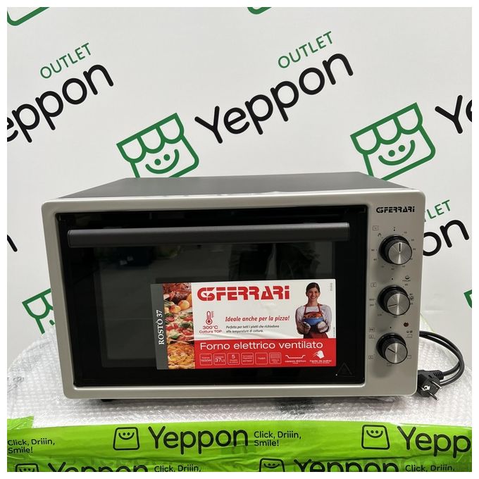 Image of [ComeNuovo] G3 Ferrari G10152 Rosto' 37 Forno Elettrico Multifunzione Ventilato Libera installazione 1500W 37 Litri 5 Programmi 51,7 cm Nero - Grigio