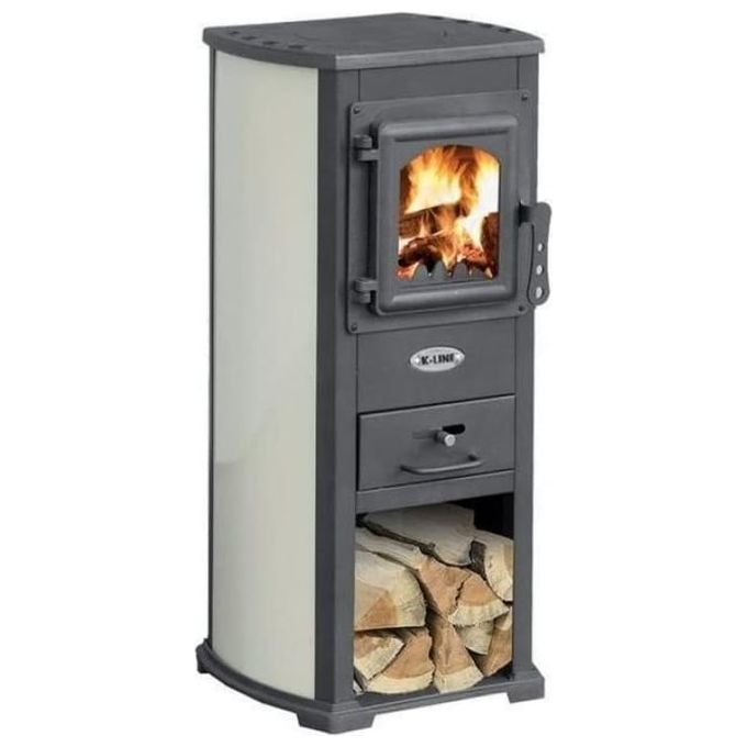 [ComeNuovo] K-Line Stufa Karma Beige 7kW Potenza per Riscaldamento fino a 140 m³