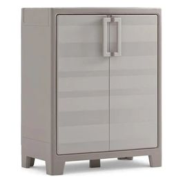 [ComeNuovo] Keter Armadio Basso Gulliver con 2 Ripiani Regolabili Beige 80x44x100 Cm