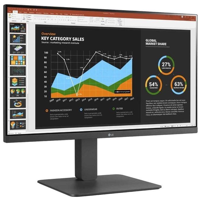 [ComeNuovo] LG 24BR650B-C Monitor Professionale IPS 24'' Full Hd USB-C Speaker Integrati