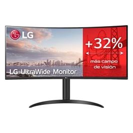 [ComeNuovo] 34WP75CP Monitor 34'' QHD UltraWide Curvo LED VA HDR 10 3440x1440 1 ms AMD FreeSync Premium 160Hz Audio Stereo 14W HDMI 2.0 (HDCP 2.2) Display Port 1.4 USB-C Flicker Safe Nero