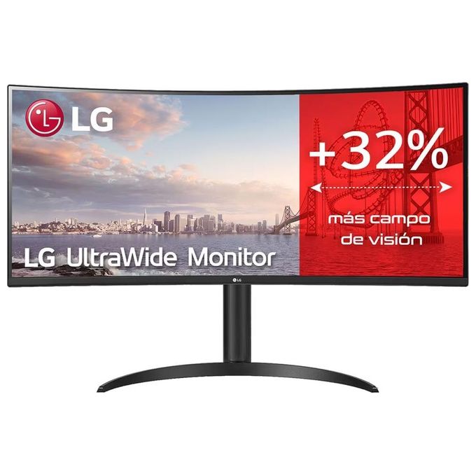 Image of [ComeNuovo] LG 34WP75CP Monitor 34'' QHD UltraWide Curvo LED VA HDR 10 3440x1440 1 ms AMD FreeSync Premium 160Hz Audio Stereo 14W HDMI 2.0 (HDCP 2.2) Display Port 1.4 USB-C Flicker Safe Nero
