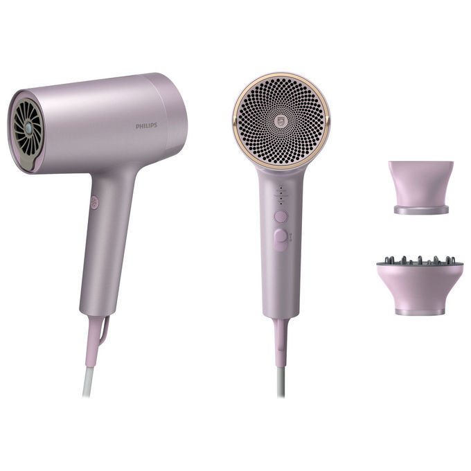 [ComeNuovo] Philips Asciugacapelli Serie 7000 BHD723-10 Tecnologia ThermoShield 1800W Lilla