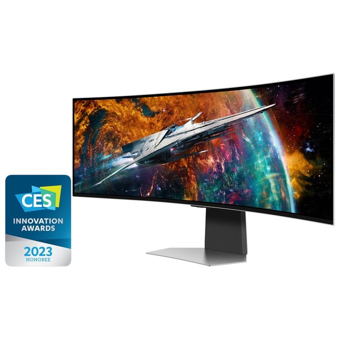 Image of [ComeNuovo] Samsung Monitor Gaming Odyssey OLED G9 LS49CG950SUXEN 49'' Dual QHD Curvo,Risoluzione Dual QHD, Refresh Rate 240Hz, Tempo di Risposta 0,03ms, FreeSync Premium Pro e HDR True nero 400,Piattaforma Smart TV, Gaming Hub e Hub IoT