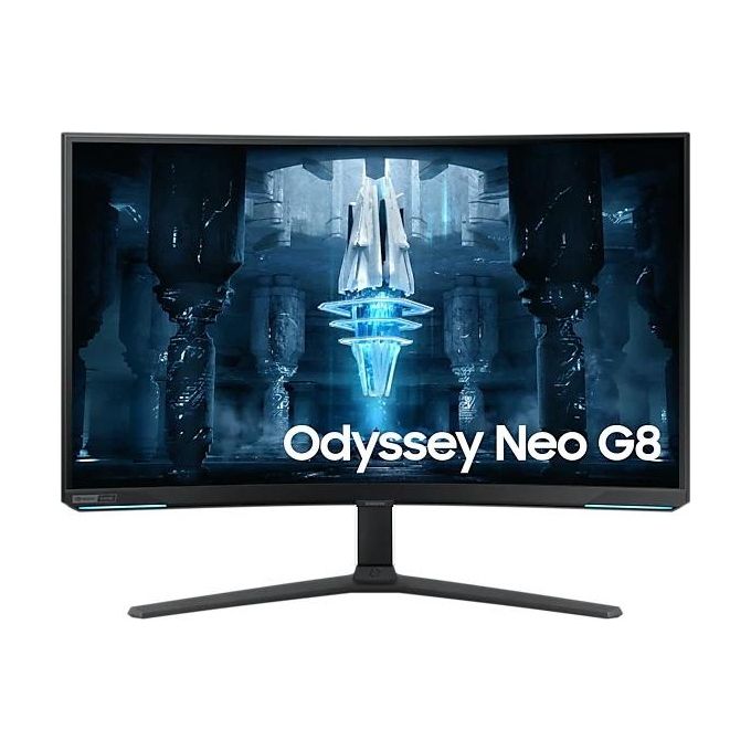 Image of [ComeNuovo] Samsung Monitor Gaming Odyssey Neo G8 (S32BG850), Curvo (1000R), 32'', 3840x2160 (UHD 4K), Mini-LED, HDR10+, VA, 240 Hz, 1 ms, Freesync Premium Pro, HDMI, USB, Display Port, Ingresso Audio, HAS, Pivot