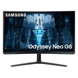 [ComeNuovo] Monitor Gaming Odyssey Neo G8 (S32BG850), Curvo (1000R), 32'', 3840x2160 (UHD 4K), Mini-LED, HDR10+, VA, 240 Hz, 1 ms, Freesync Premium Pro, HDMI, USB, Display Port, Ingresso Audio, HAS, Pivot