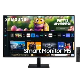 [ComeNuovo] Samsung Smart Monitor M5 LS32CM500EUXEN 32'' Full HD Flat, Piattaforma Smart TV (Amazon Video, Netflix), Airplay, Mirroring, Office 365, Wireless Dex, Gaming Hub, Altoparlanti Integrati, 2x HDMI