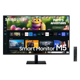 [ComeNuovo] Samsung Smart Monitor M5 LS32CM500EUXEN 32'' Full HD Flat, Piattaforma Smart TV (Amazon Video, Netflix), Airplay, Mirroring, Office 365, Wireless Dex, Gaming Hub, Altoparlanti Integrati, 2x HDMI