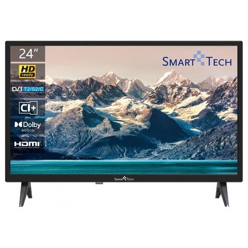 [ComeNuovo] Smart Tech Tv Led 24HN10T2 24 pollici Hd Hotel mode Dolby Audio DVB-T2/C/S2 H.265