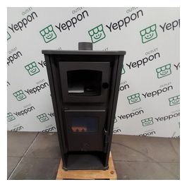 ComeNuovo Stufa Acciaio Roma S con Forno Avorio Eccellente per Riscaldamento e Cottura con Design Elegante e Funzionalità Ottimale
