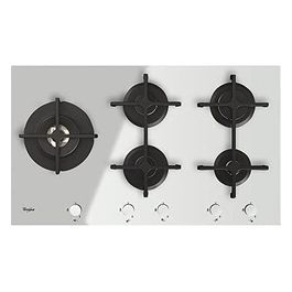 [ComeNuovo] GOA 9523/WH Piano Cottura a Gas 5 Zone Griglie in Ghisa 86 cm Bianco
