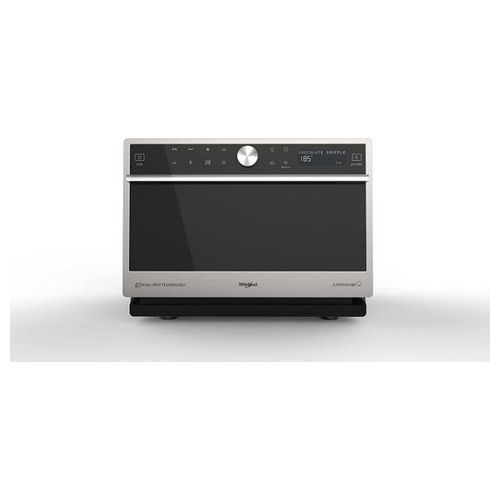 [ComeNuovo]  Whirpool MWP 3391 SX Forno a Microonde Combinato con Grill da 33 Litri e Potenza di 1000 W con Funzione DualCrisp e Display LED