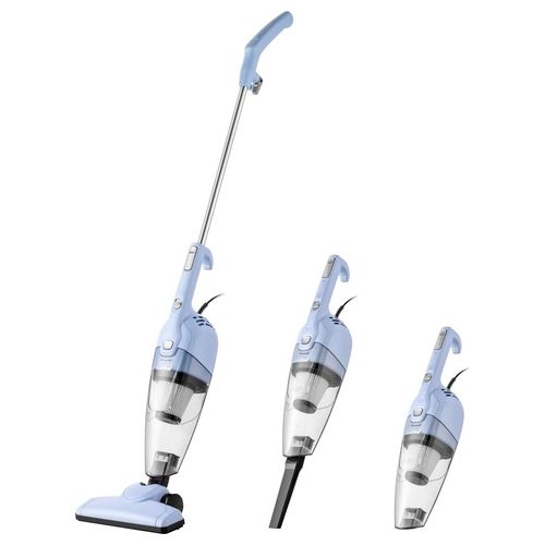 CCS2160BG – Scopa elettrica con filo 3 in 1, serbatoio 0,5 L, potenza 600 W, filtraggio HEPA ciclonico, rumorosità 68 dB, funzione handheld, spazzola rotante, colore bianco/azzurro