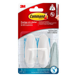 Ganci in Plastica Resistenti all'Acqua Bianco