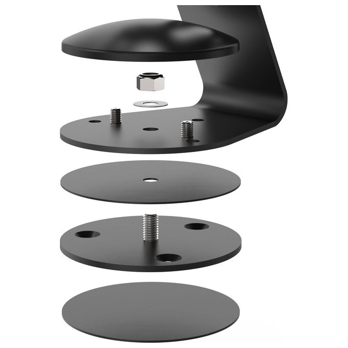 Compulocks, Base Girevole, Per Core Stand, Adattatore Nero