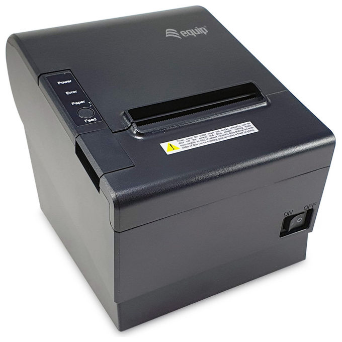 Equip 351004 Stampante POS Termica 203x203 DPI 250 mm-s Carta 80 mm USB WiFi Bluetooth colore Nero