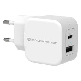 Conceptronic ALTHEA09W Caricatore Usb-C a 2 Porte 20W Bianco