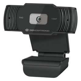 Conceptronic AMDIS 1080P Full HD Webcam con Microfono 1920x1080 Pixel Usb 2.0 Nero