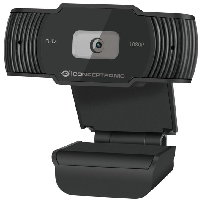 Conceptronic AMDIS 1080P Full HD Webcam con Microfono 1920x1080 Pixel Usb 2.0 Nero