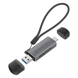 Conceptronic BIAN05G Lettore di Schede USB 3.2 Gen 1 Type-A/Type-C Grigio