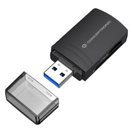 BIAN06B Lettore Schede USB 3.2 2 Slot MicroSD/SD 5000 Mbit/s Nero