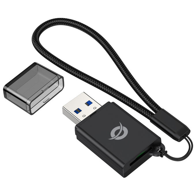 Conceptronic BIAN07B Lettore Schede USB 3.2 MicroSD-SDHC-SDXC Nero Portatile 5Gbps