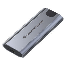 Box Esterno SSD M.2 NVMe USB 3.2 Gen 2 10Gbps Grigio Alluminio