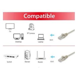 Conceptronic Cavo di Rete Beige 10mt Cat6a U/UTP (UTP)