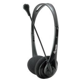 Chat Headset Cuffia Padiglione Auricolare 35mm Jack Nero