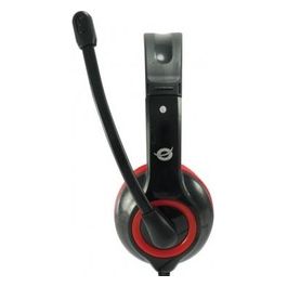 Cuffia con Microfono on Cavo Usb 2mt Rosso