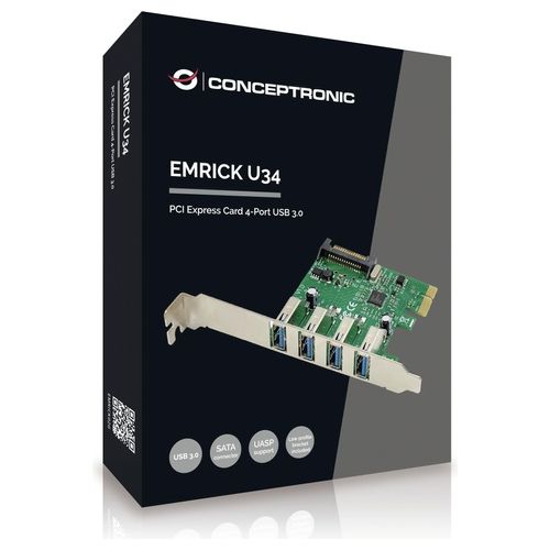 Conceptronic EMRICK02G Pci Express Card 4 Porte Usb 3.0