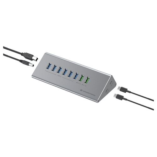 Conceptronic Hub di Interfaccia USB 3.2 Gen 1 Type-B 5000 Mbit/s Grigio
