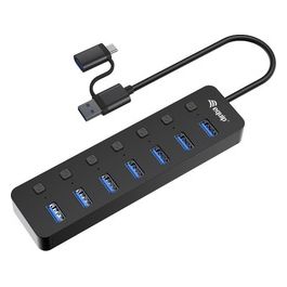 Hub di Interfaccia Usb 3.2 Gen 1 Type-A 5000 Mbit/s Nero