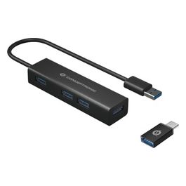 Conceptronic HUBBIES06B Hub di Interfaccia Usb 3.2 Gen 1 Type-A 5000Mbit/s Nero