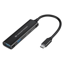 Conceptronic HUBBIES12B Hub di Interfaccia Usb 3.2 Gen 1 Type-C 5000 Mbit/s Nero