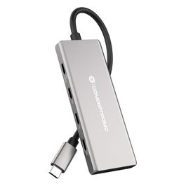 Conceptronic HUBBIES17G Hub di Interfaccia USB 3.2 Gen 2 Type-C 10000 Mbit/s Grigio