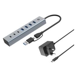 HUBBIES20GPHub di Interfaccia Usb 3.2 Gen 1 (3.1 Gen 1) Type-c 5000 Mbit/s Grigio