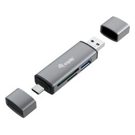 Lettore di Schede Usb 3.2 Gen 1 Type-A/Type-C Grigio