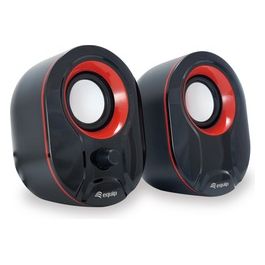 Conceptronic Mini Speaker Usb 2.0 3W Nero/Rosso Cablato